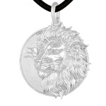 Pt950 Platinum Lion Guardian Pendant